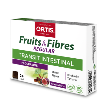 Fruits & Fibres Regular Transit intestinal Ortis - bo&icirc;te de 24 cubes