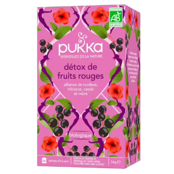 D&eacute;tox de fruits rouges Pukka - boite de 20 sachets