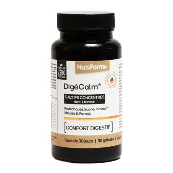 Dig&eacute;Calm confort digestif Nat&Form - pot de 30 g&eacute;lules