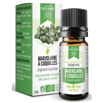 Huile essentielle Marjolaine &agrave; coquilles bio Dayang - flacon de 5ml