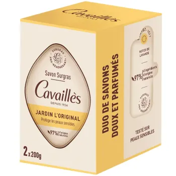 Jardin L'Original Savon surgras pro-r&eacute;g&eacute;n&eacute;rant Rog&eacute; Cavaill&egrave;s - 2x200g
