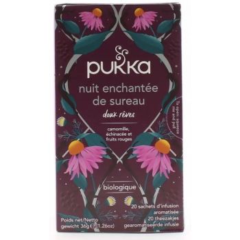Nuit enchant&eacute;e de sureau doux r&ecirc;ves Pukka - boite de 20 sachets