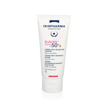 Ruboril Expert 50+ cr&egrave;me anti-rougeurs teint&eacute;e Isispharma - tube de 40ml
