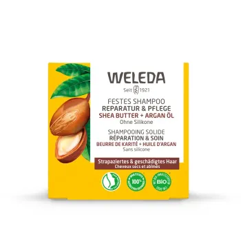 Shampooing solide r&eacute;paration et soin Weleda - pain de 50g