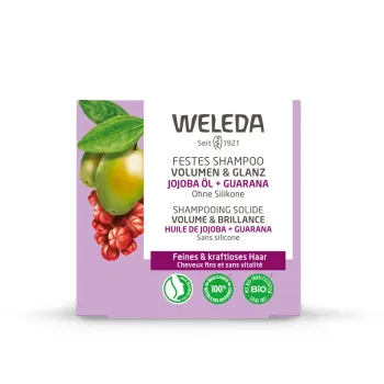 Shampooing solide volume et brillance Weleda - pain de 50g
