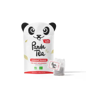 Th&eacute; vert gourmand caramel lovers Panda Tea - 18 sachets