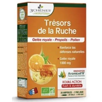 Tr&eacute;sors de la Ruche BIO 3 Ch&ecirc;nes - boite de 20 ampoules