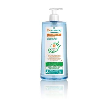 Gel antibact&eacute;rien aux 3 huiles essentielles Puressentiel - flacon &agrave; pompe de 975 ml