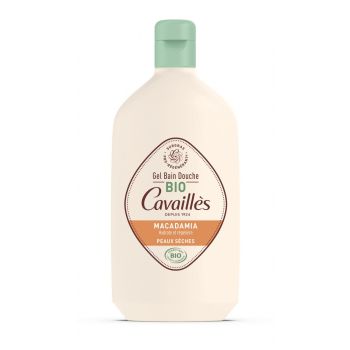 Gel bain douche BIO Huile de Macadamia peaux s&egrave;ches Rog&eacute; Cavaill&egrave;s - flacon de 400 ml