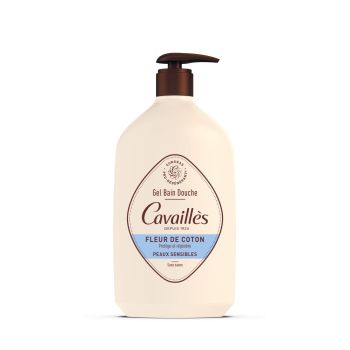 Gel bain et douche surgras actif fleur de coton Rog&eacute; cavaill&egrave;s - flacon de 1L