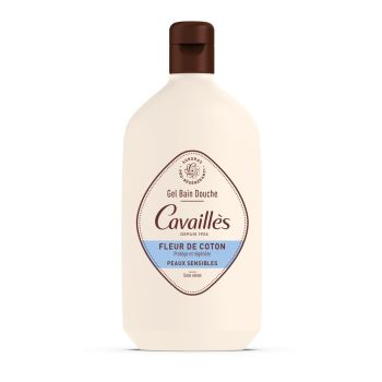 Gel bain et douche surgras actif fleur de coton Rog&eacute; Cavaill&egrave;s - flacon de 400 ml