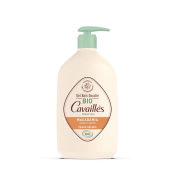 Gel bain et douche surgras bio huile de macadamia Rog&eacute; Cavaill&egrave;s - flacon de 1L