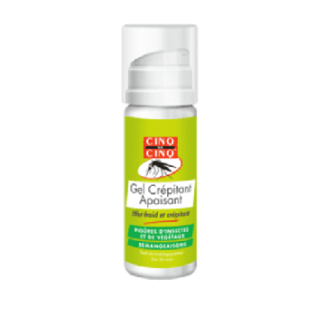 Gel cr&eacute;pitant apaisant cinq sur cinq natura - spray de 50 ml