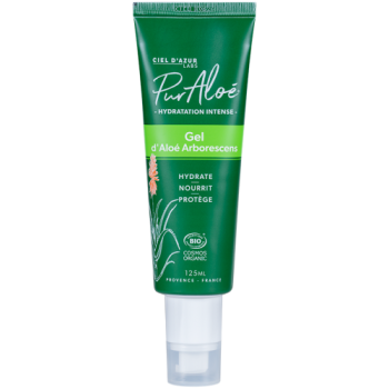 Gel d'Alo&eacute; Arborescens bio Pur Alo&eacute; - tube-pompe de 125ml