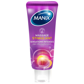 Gel de massage stimulant sensations intenses Manix - tube de 200ml