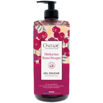 Gel douche P&eacute;tillantes baies rouges Osma&eacute; - flacon-pompe de 1L