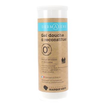Gel douche &agrave; reconstituer dermasens peaux sensibles Marque Verte - flacon de 27 g