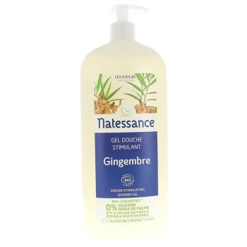 Gel douche stimulant gingembre bio natessance L&eacute;a Nature - flacon de 1 litre
