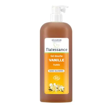Natessance gel douche vanille fruit&eacute;e BIO L&eacute;a Nature - flacon 1 litre