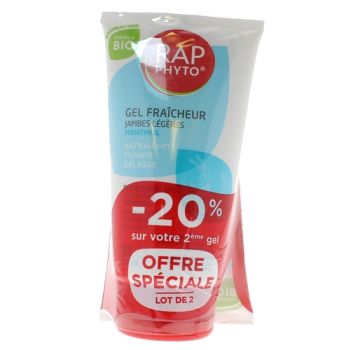 Gel jambes l&eacute;g&egrave;res bio Rap Phyto - lot de 2 tubes de 150 ml