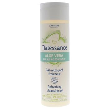 Gel nettoyant fra&icirc;cheur bio Natessance - flacon de 200 ml