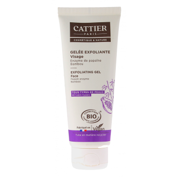 Gel&eacute;e exfoliante visage bio Cattier - tube de 75ml