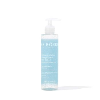Gel&eacute;e micellaire d&eacute;maquillante ultra douce La Ros&eacute;e - flacon &agrave; pompe de 195 ml