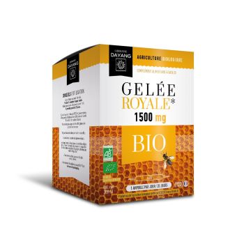 Gel&eacute;e royale 1500 mg Bio Dayang - bo&icirc;te de 20 ampoules