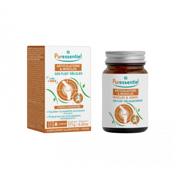 G&eacute;lules S.O.S Flex Articulations & muscles Puressentiel - bo&icirc;te de 30 g&eacute;lules