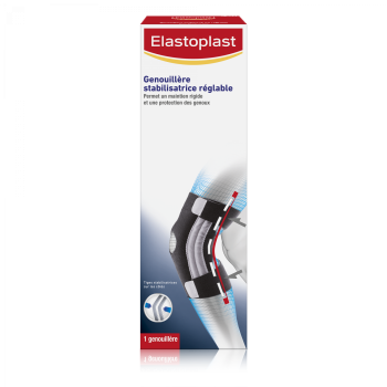 Genouill&egrave;re stabilisatrice r&eacute;glable sport Elastoplast - 1 genouill&egrave;re ajustable taille unique