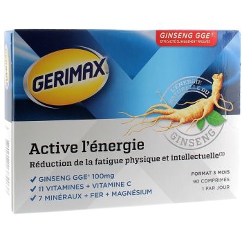 Gerimax active l'&eacute;nergie - boite de 90 comprim&eacute;s