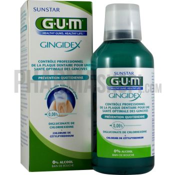 Gingidex Pr&eacute;vention quotidienne Bain de bouche Gum - flacon de 300 ml
