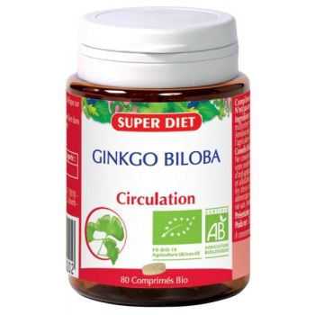 Ginkgo biloba Bio Super Diet - boite de 80 comprim&eacute;s