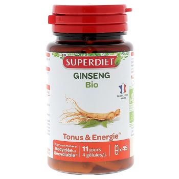 Ginseng bio Super Diet - boite de 45 g&eacute;lules
