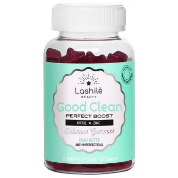 Good Clean perfect boost peau nette Lashil&eacute; Beauty - bo&icirc;te de 60 gummies v&eacute;gans