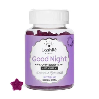 Good Night nuit sublime Lashil&eacute; Beauty - pot de 30 gummies