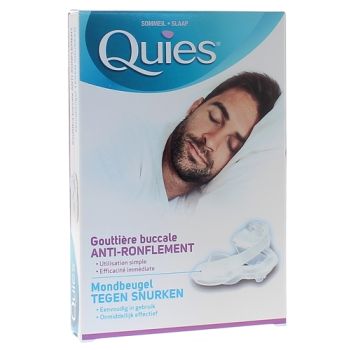 Goutti&egrave;re buccale anti-ronflement Quies - bo&icirc;te d'une goutti&egrave;re