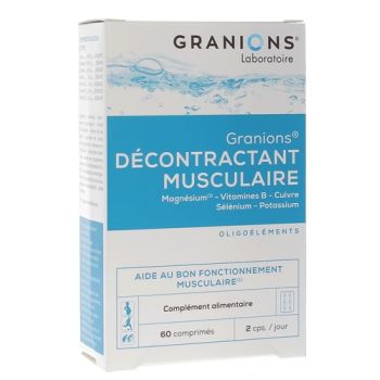 D&eacute;contractant musculaire Granions - bo&icirc;te de 60 comprim&eacute;s