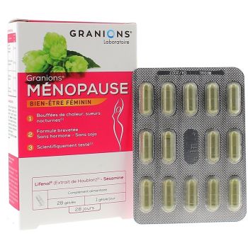 Granions m&eacute;nopause - bo&icirc;te de 28 g&eacute;lules