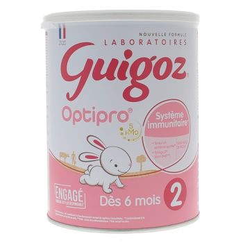 Guigoz optipro lait 2&egrave;me &acirc;ge d&egrave;s 6 mois - pot de 780 g
