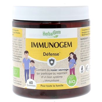 Gummies immunogem d&eacute;fense HerbalGem - pot 60 gummies