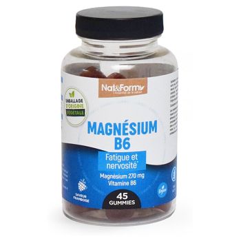 Gummies magn&eacute;sium B6 Nat&Form - pot de 45 gommes