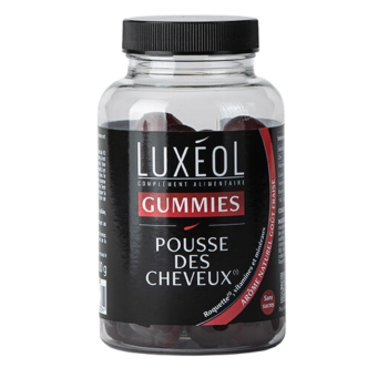 Gummies pousse des cheveux Lux&eacute;ol - pot de 60 gummies
