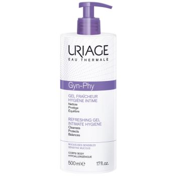 Gyn-phy toilette intime gel fra&icirc;cheur Uriage - flacon-pompe de 500ml