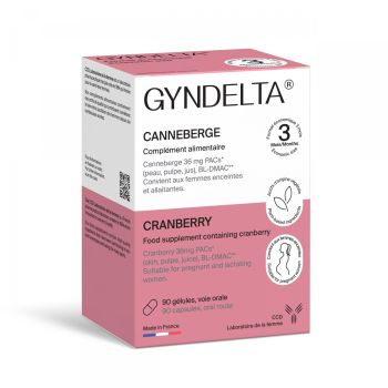 Gyndelta cranberry 36 mg - boite de 90 g&eacute;lules