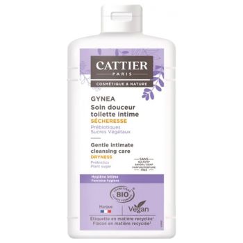 Gynea Soin douceur toilette intime s&eacute;cheresse bio Cattier - flacon de 200 ml