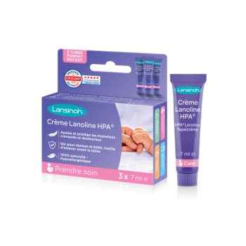HPA Lanoline cr&egrave;me Lansinoh - bo&icirc;te de 3 tubes de 7ml