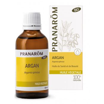 Huile v&eacute;g&eacute;tale BIO d'argan Pranar&ocirc;m - flacon de 50 ml