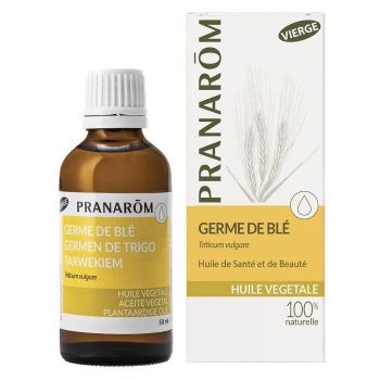 Huile v&eacute;g&eacute;tale BIO germe de bl&eacute; Pranar&ocirc;m - flacon de 50 ml