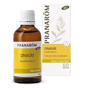 Huile v&eacute;g&eacute;tale d'Onagre bio Pranar&ocirc;m - flacon de 50 ml